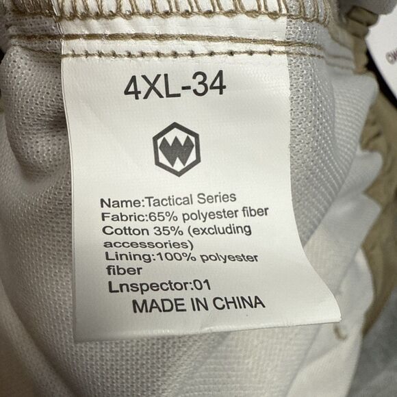 Flexcamo Tactical Cargo Pants Men’s 44x34 Beige Performance 4XL NWT - Picture 7 of 9